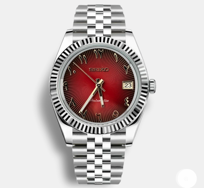 SEIKOMOD DATE JUST ARABIC (Red/black)