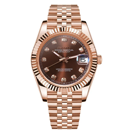 SEIKOMOD DATE JUST ROSE GOLD (Brown)
