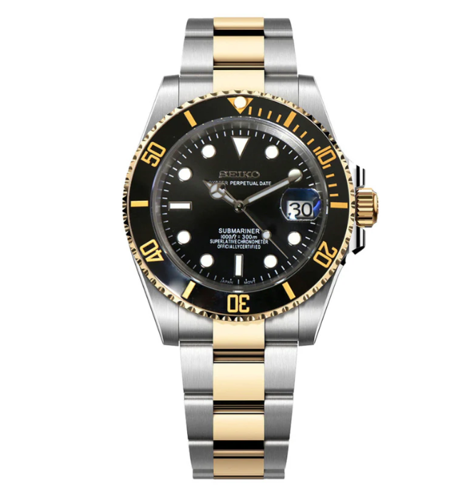 SEIKOMOD SUBMARINER 2-TONE (Royal Knight Gold)