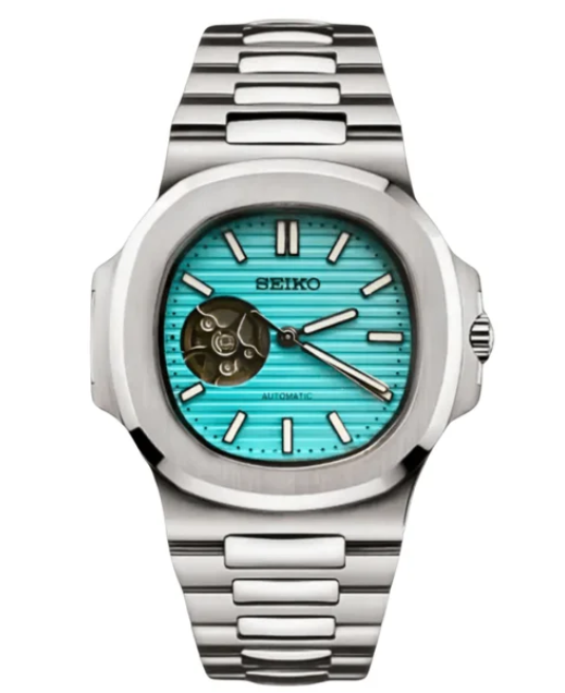 SEIKOMOD NAUTILUS OPEN HEART (Tiffany Blue)