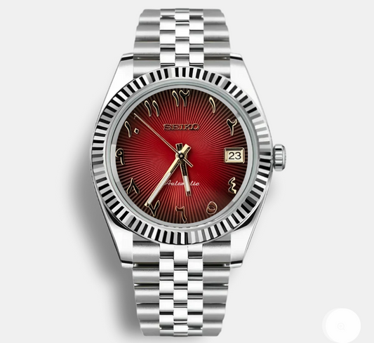SEIKOMOD DATE JUST ARABIC (Red/black)