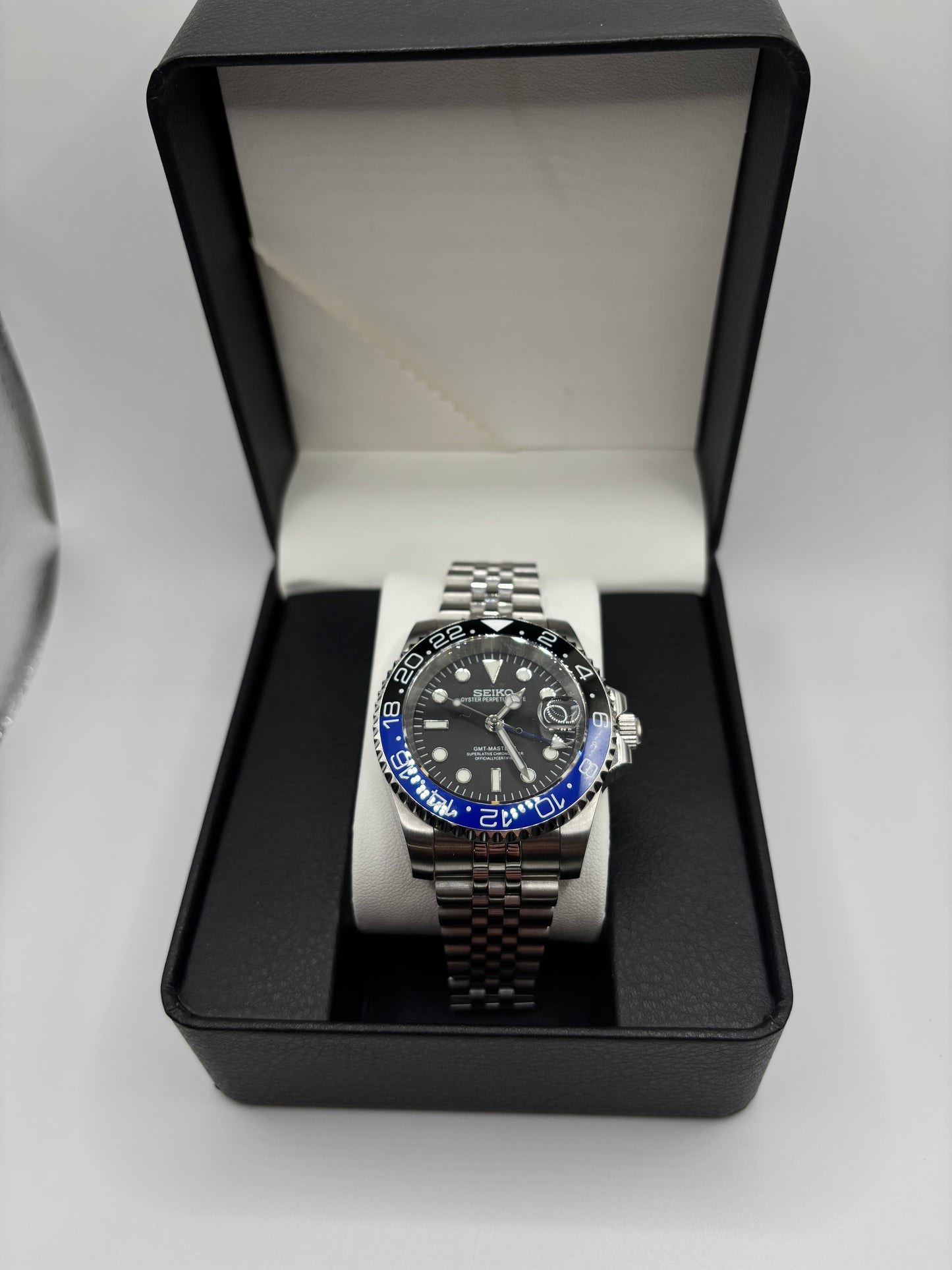 [SEIKO] GMT BAT - 40mm -   Brand New - Custom MOD watch - Black Dial