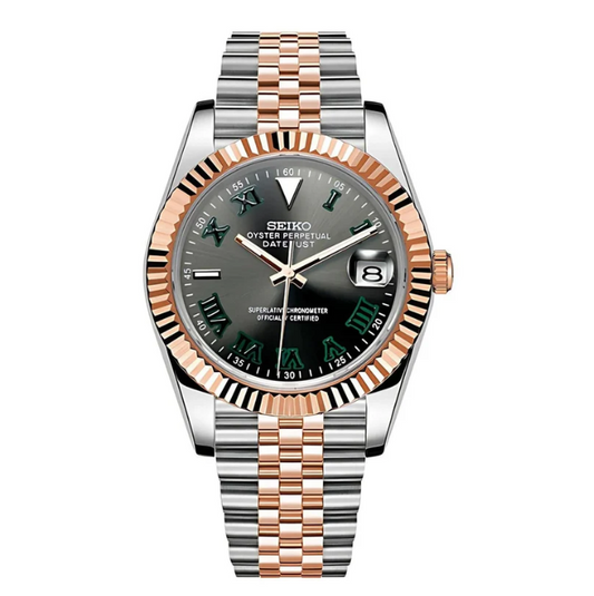 SEIKOMOD DATE JUST ROMAN 2-Tone (Wimbledon, Rose Gold)
